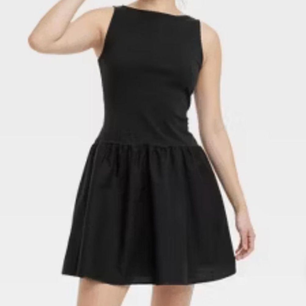 A new day XL Black Sleeveless Mini Dress Tank Short